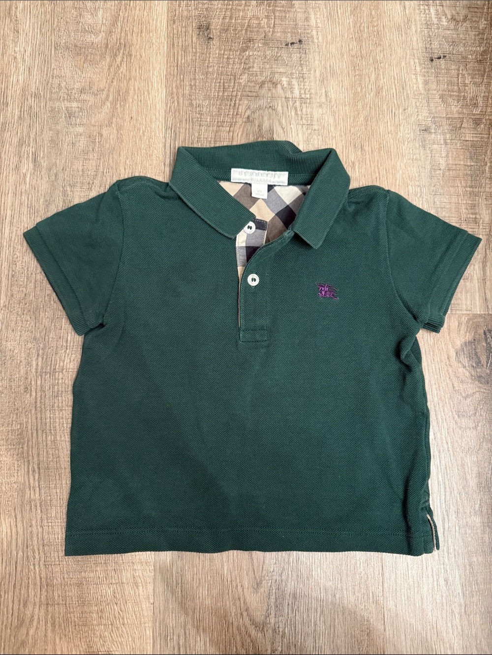 Burberry Boys' Green Polo Shirt